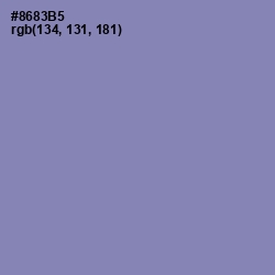 #8683B5 - Manatee Color Image