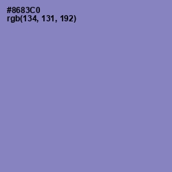 #8683C0 - Chetwode Blue Color Image