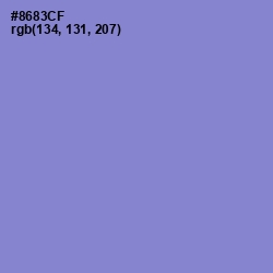 #8683CF - Chetwode Blue Color Image