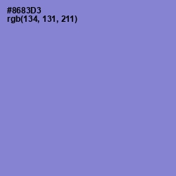 #8683D3 - Chetwode Blue Color Image