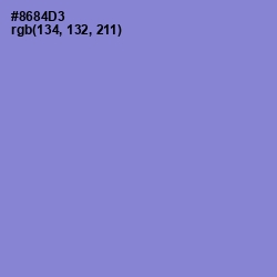 #8684D3 - Chetwode Blue Color Image