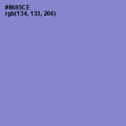 #8685CE - Chetwode Blue Color Image
