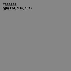 #868686 - Gunsmoke Color Image