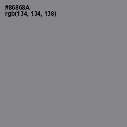 #86868A - Suva Gray Color Image