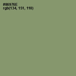#86976E - Battleship Gray Color Image