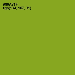 #86A71F - Citron Color Image