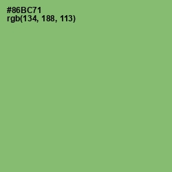 #86BC71 - Olivine Color Image