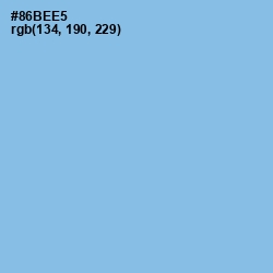 #86BEE5 - Jordy Blue Color Image