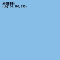 #86BEE8 - Jordy Blue Color Image
