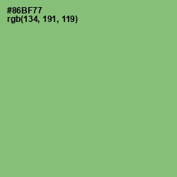 #86BF77 - Olivine Color Image