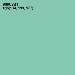 #86C7B1 - Vista Blue Color Image