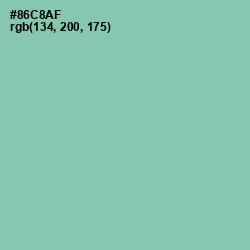 #86C8AF - Vista Blue Color Image