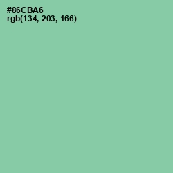 #86CBA6 - Vista Blue Color Image