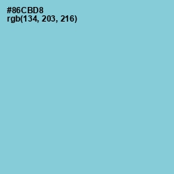 #86CBD8 - Half Baked Color Image