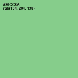 #86CC8A - Feijoa Color Image