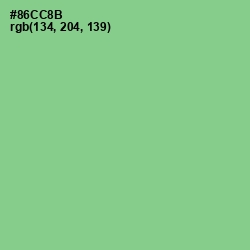 #86CC8B - Feijoa Color Image