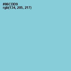 #86CDD9 - Half Baked Color Image
