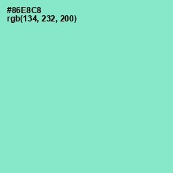 #86E8C8 - Riptide Color Image