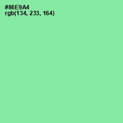 #86E9A4 - Algae Green Color Image