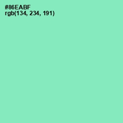 #86EABF - Algae Green Color Image