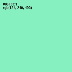 #86F0C1 - Riptide Color Image