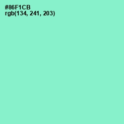 #86F1CB - Riptide Color Image