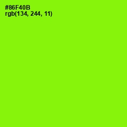 #86F40B - Inch Worm Color Image