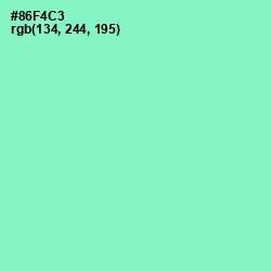 #86F4C3 - Riptide Color Image