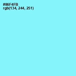 #86F4FB - Anakiwa Color Image