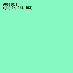 #86F8C1 - Riptide Color Image