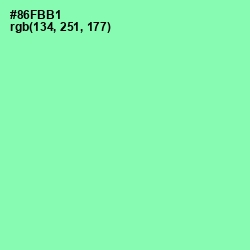 #86FBB1 - Mint Green Color Image