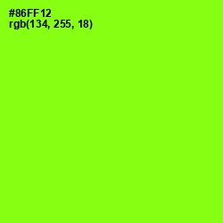 #86FF12 - Green Yellow Color Image