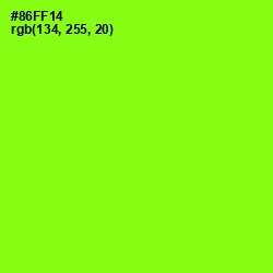 #86FF14 - Green Yellow Color Image