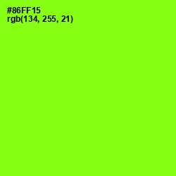 #86FF15 - Green Yellow Color Image