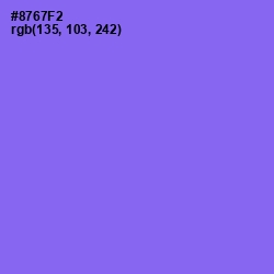 #8767F2 - Medium Purple Color Image