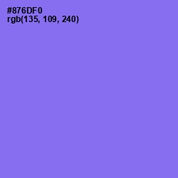 #876DF0 - Medium Purple Color Image