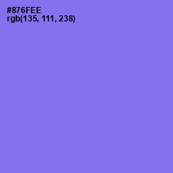 #876FEE - Medium Purple Color Image