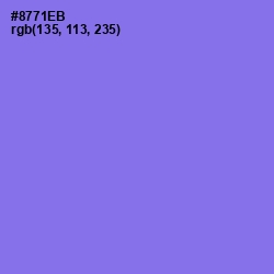 #8771EB - Medium Purple Color Image