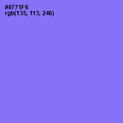 #8771F6 - Medium Purple Color Image