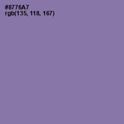 #8776A7 - Purple Mountain's Majesty Color Image