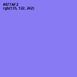 #877AF2 - Medium Purple Color Image