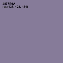 #877B9A - Mountbatten Pink Color Image