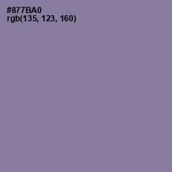 #877BA0 - Lavender Purple Color Image