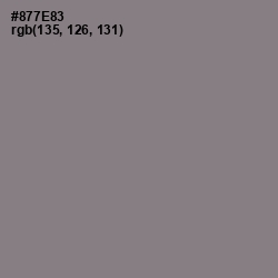 #877E83 - Mountbatten Pink Color Image