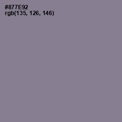 #877E92 - Mountbatten Pink Color Image