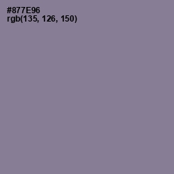 #877E96 - Mountbatten Pink Color Image