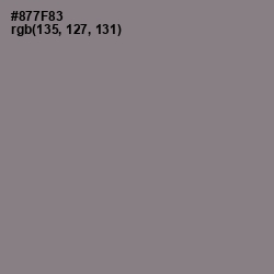 #877F83 - Mountbatten Pink Color Image