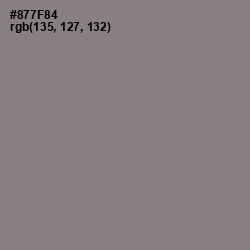 #877F84 - Mountbatten Pink Color Image