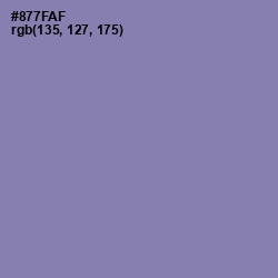 #877FAF - Lavender Purple Color Image