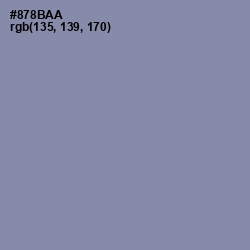 #878BAA - Manatee Color Image